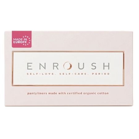 Absorbante din bumbac organic, Ultra Subtiri, 24 bucăți, Enroush