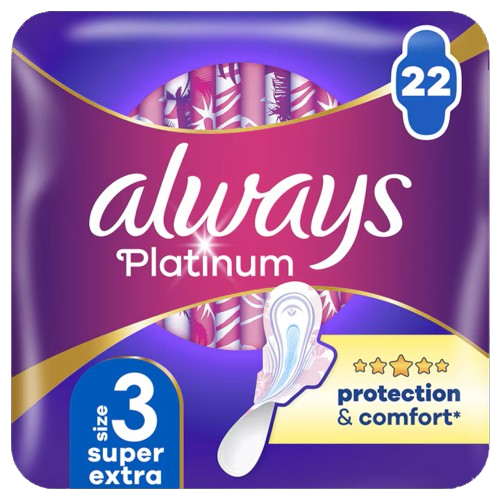 Absorbante Platinum Night Protection & Comfort, 22 bucati, Always