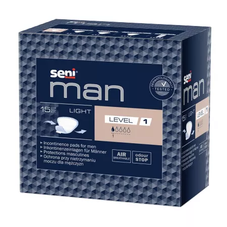 Absorbante urologice Man, Light, Level 1, Seni | 15 buc