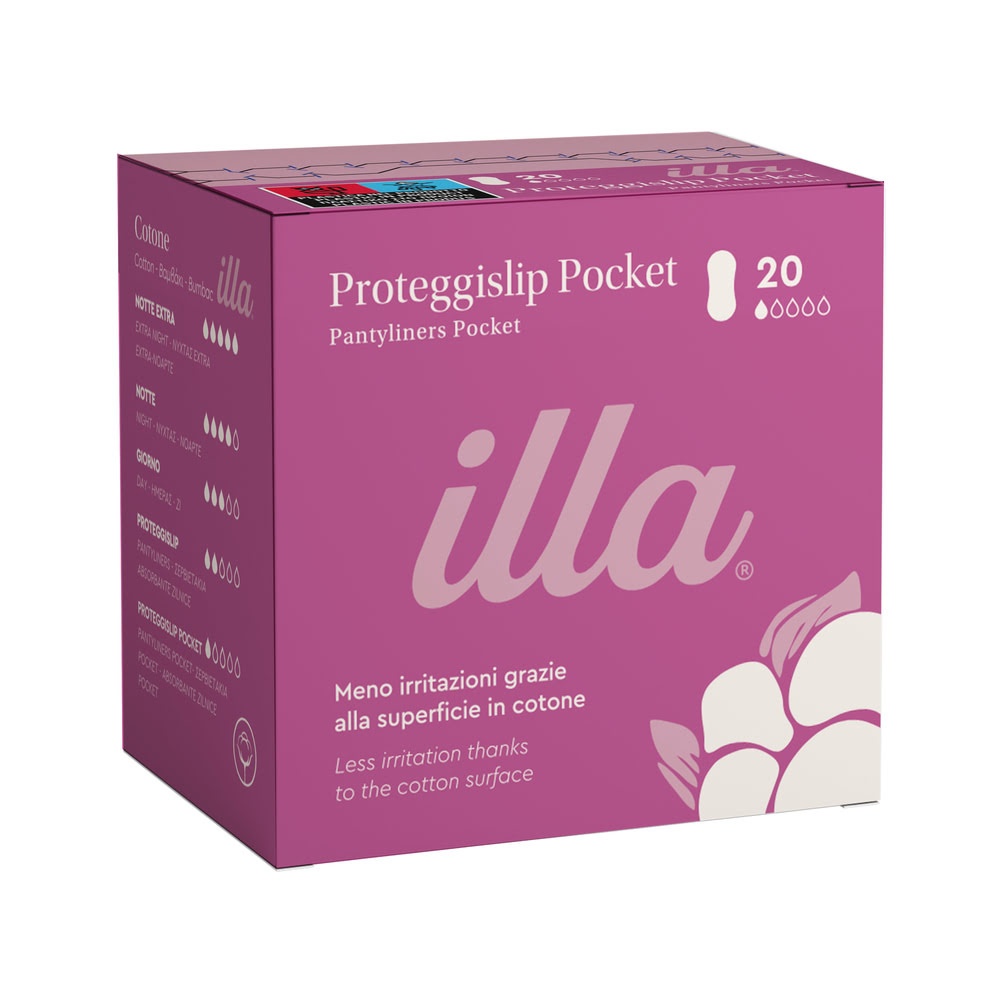 Absorbante zilnice din bumbac, 1 picatura, 20 bucati, Illa Care