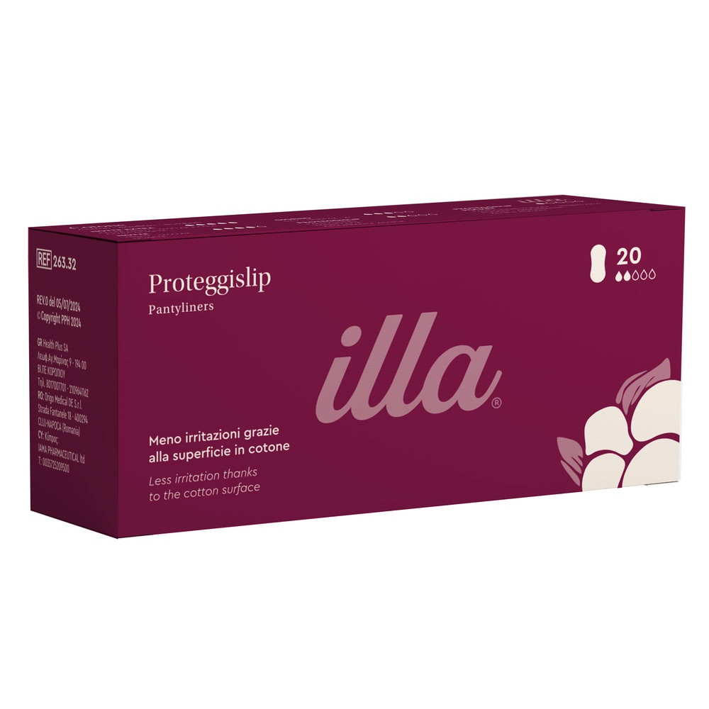 Absorbante zilnice din bumbac 2 picaturi, 20 bucati, Illa Care