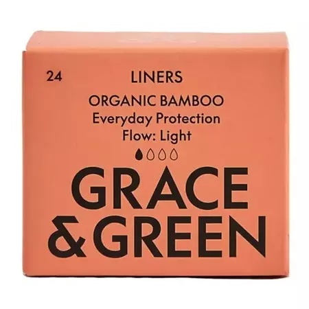 Absorbante zilnice din bumbac ultra subtiri, 24 bucati, Grace & Green