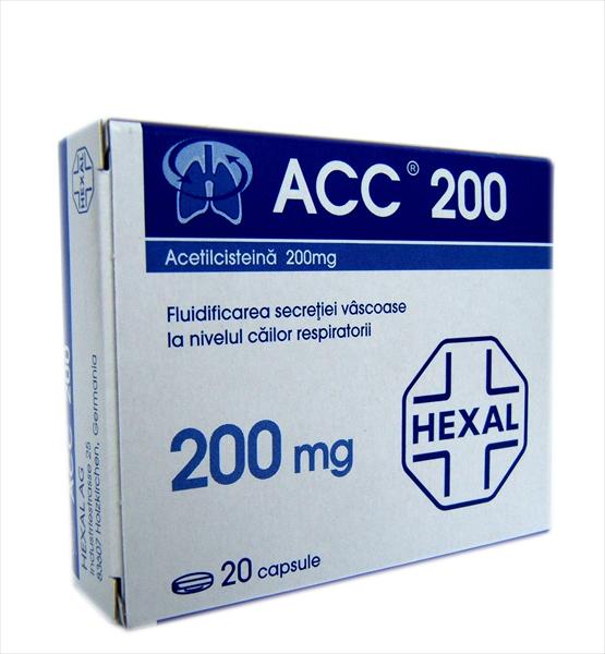 ACC 200 MG CAPSULE X 20