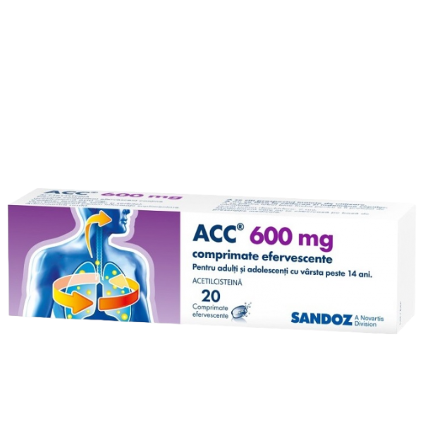 ACC 600 mg, Sandoz | 20 comprimate efervescente