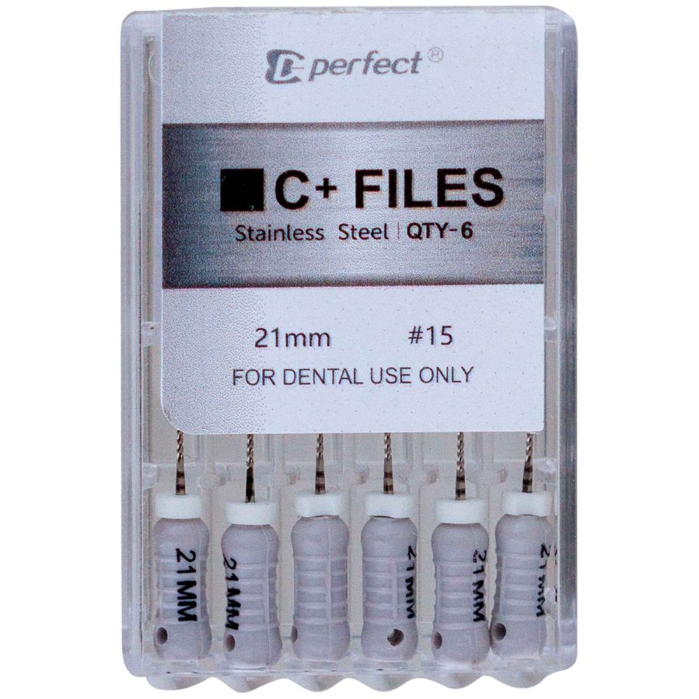 Ace endodontice C-Pilot 06-15, lungime 21mm, otel inoxidabil, set 6 bucati