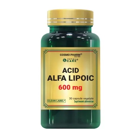 Acid Alfa Lipoic, 600mg, 30capsule, Cosmopharm