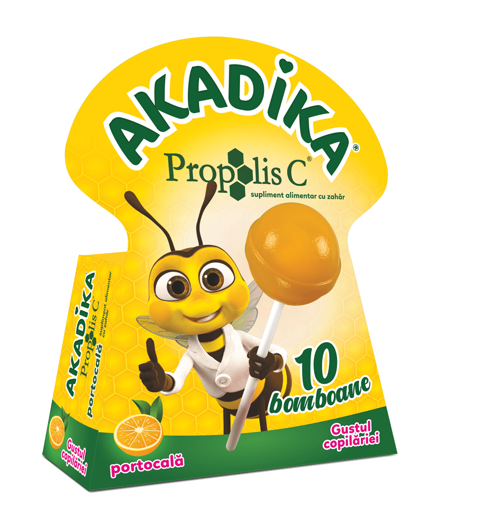 Akadika Propolis C portocala, 10 acadele, Fiterman