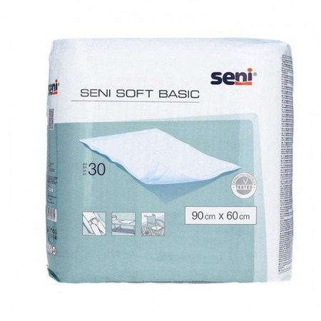 Aleze igienice Soft Basic, 90 x 60 cm, 30 bucăți, Seni