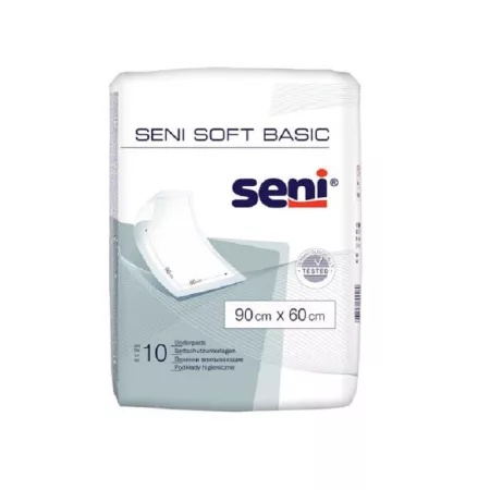 Aleze Soft Basic 90 x 60cm, 10 bucati, Seni