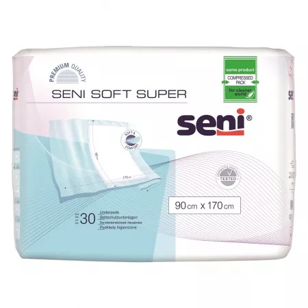 Aleze Soft Super 90 x 170cm, 30 bucati, Seni