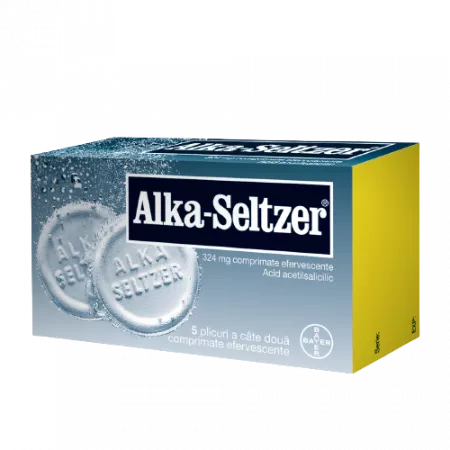 Alka-Seltzer 324 mg, Bayer | 10 comprimate efervescente