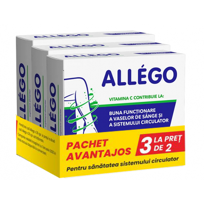Allego pachet avantajos, 3 la pret de 2, Fiterman | 3 x 30 comprimate