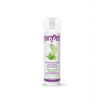 Antiperspirant pentru picioare cu ceai verde, 200ml - Farmec - poza 1