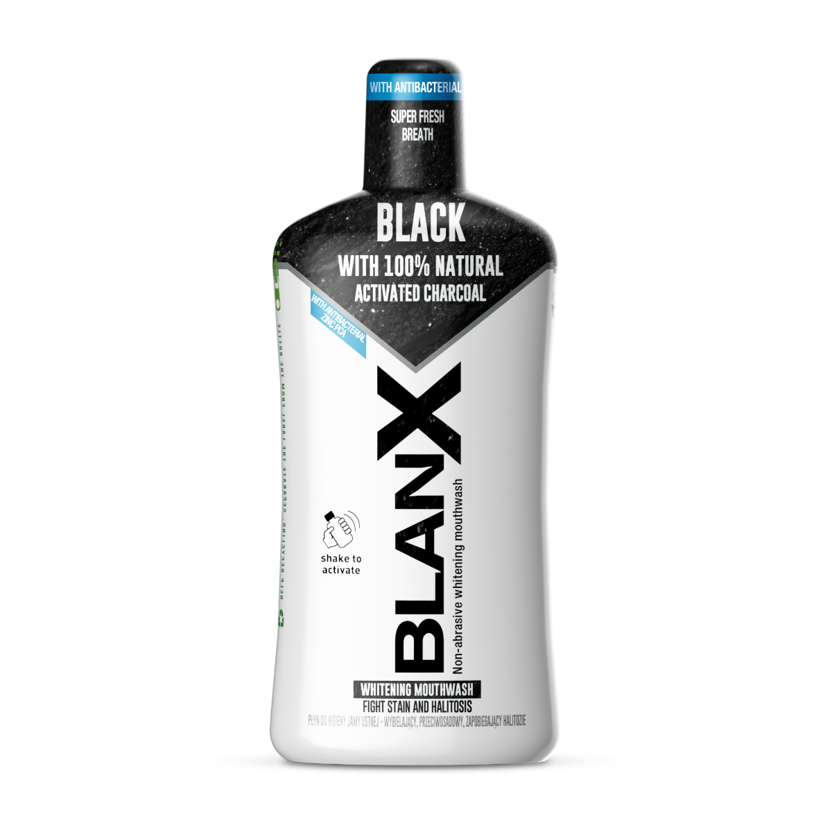 Apa de gura cu carbune activ, 500ml, BlanX