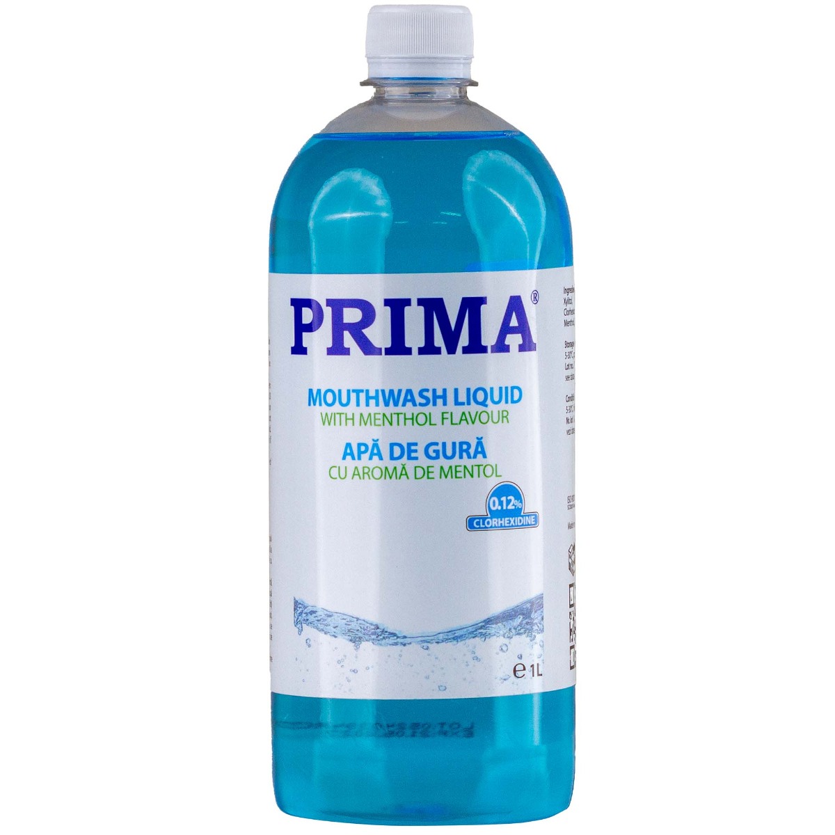 Apa de gura cu clorhexidina 0.12%, PRIMA, mentolata, 1 litru