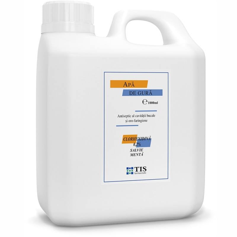 Apa de gura cu Clorhexidina 0,2% Tisodent, 1000 ml, Tis Farmaceutic