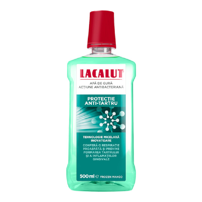 Apa de gura micelara protectie anti-tartru, 500 ml, Lacalut