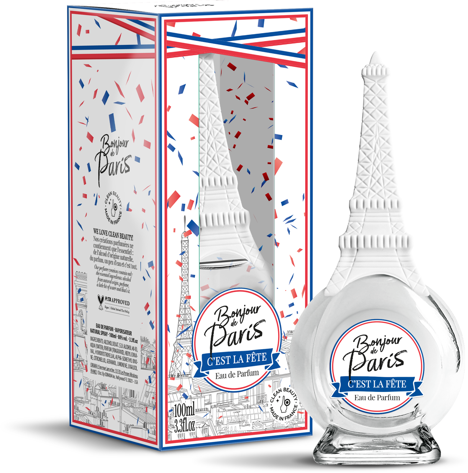 Apa de parfum pentru femei Bonjour de Paris C'est la Fete, Corania | EDT 100 ml