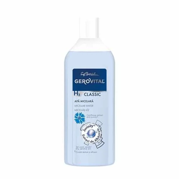Apa micelara cu albastrele si Juvinity H3 Classic, 400 ml, Gerovital