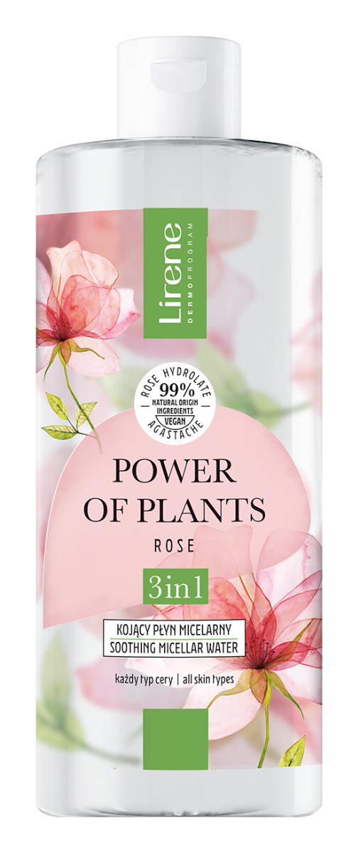 Apa micelara cu efect calmant Trandafir Power Of Plants, 400ml, Lirene
