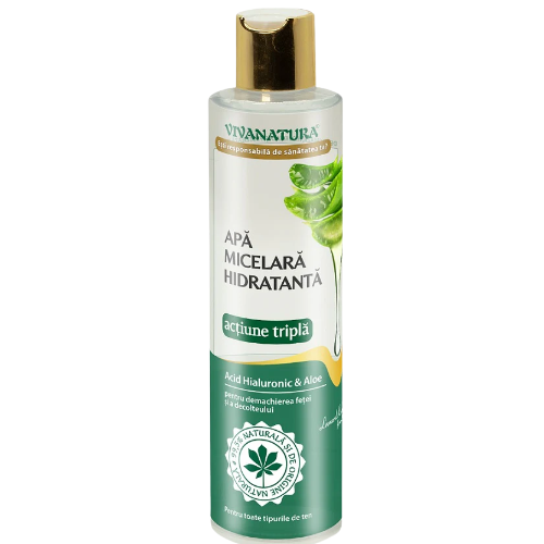 Apa Micelara Hidratanta Acid Hialuronic&Aloe 250ml Vivanatura