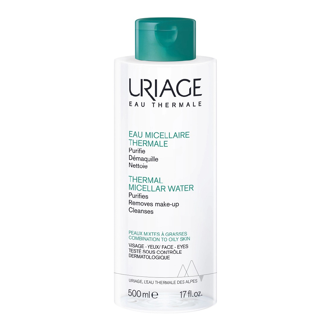 Apa micelara termala pentru ten mixt-gras, 500 ml, Uriage