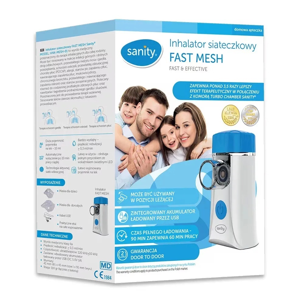 Aparat aerosol portabil adulti si copii Air Mesh, Sanity