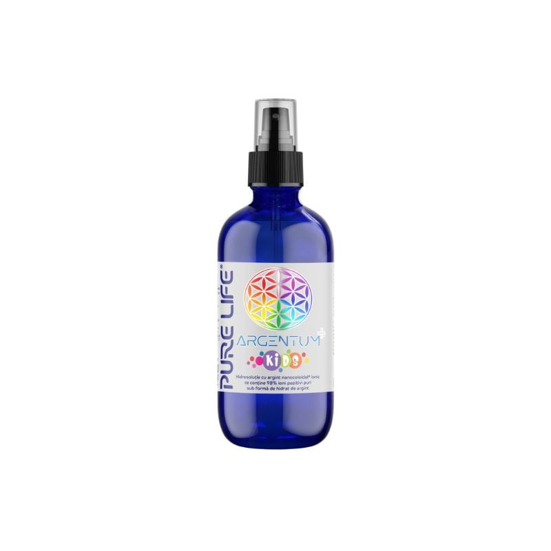 Argint nanocoloidal Argentum+ Kids, 120ml, Pure Life