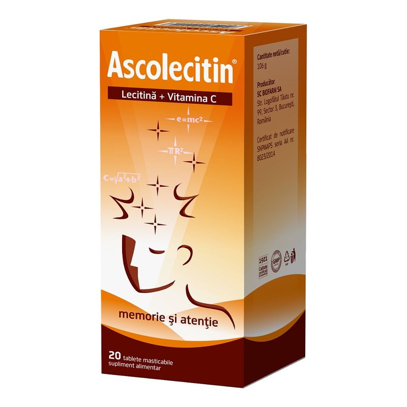 Ascolecitin, Biofarm | 20 comprimate