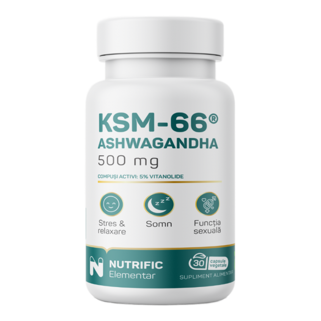 Ashwagandha KSM66 500mg, 30 capsule, Nutrific