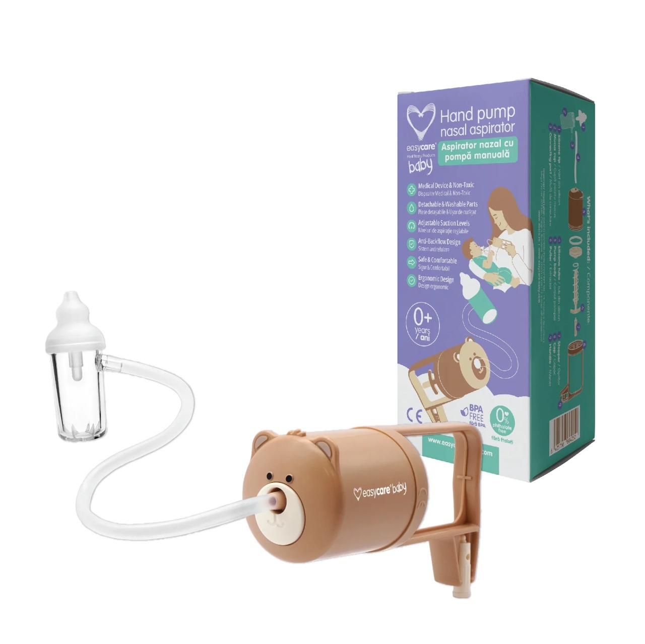 Aspirator nazal cu pompa manuala EASY00272, EasyCare Baby
