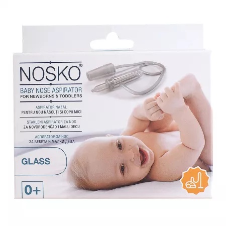 Aspirator nazal din sticla 0l+, Nosko