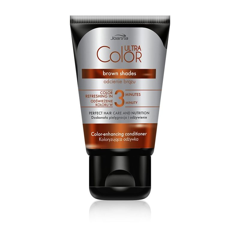 Balsam colorant de par pentru nuante de saten si castaniu Ultra Color, Joanna | 100 g