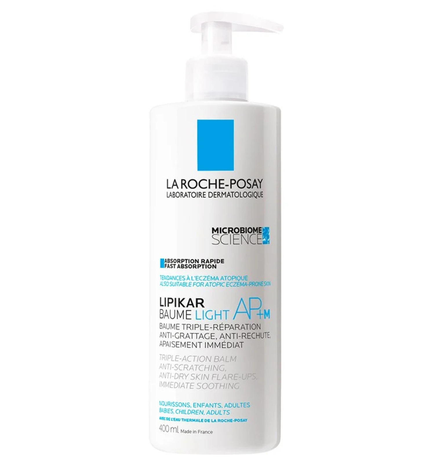 Balsam cu tripla actiune Light AP+M Lipikar, La Roche-Posay | 400 ml
