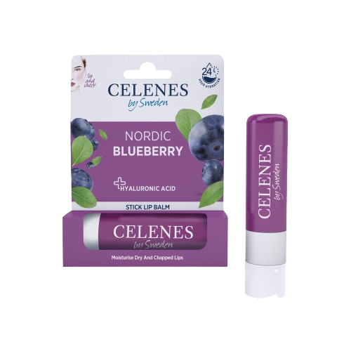 Balsam de buze cu afine Nordic, 4.8g, Celenes