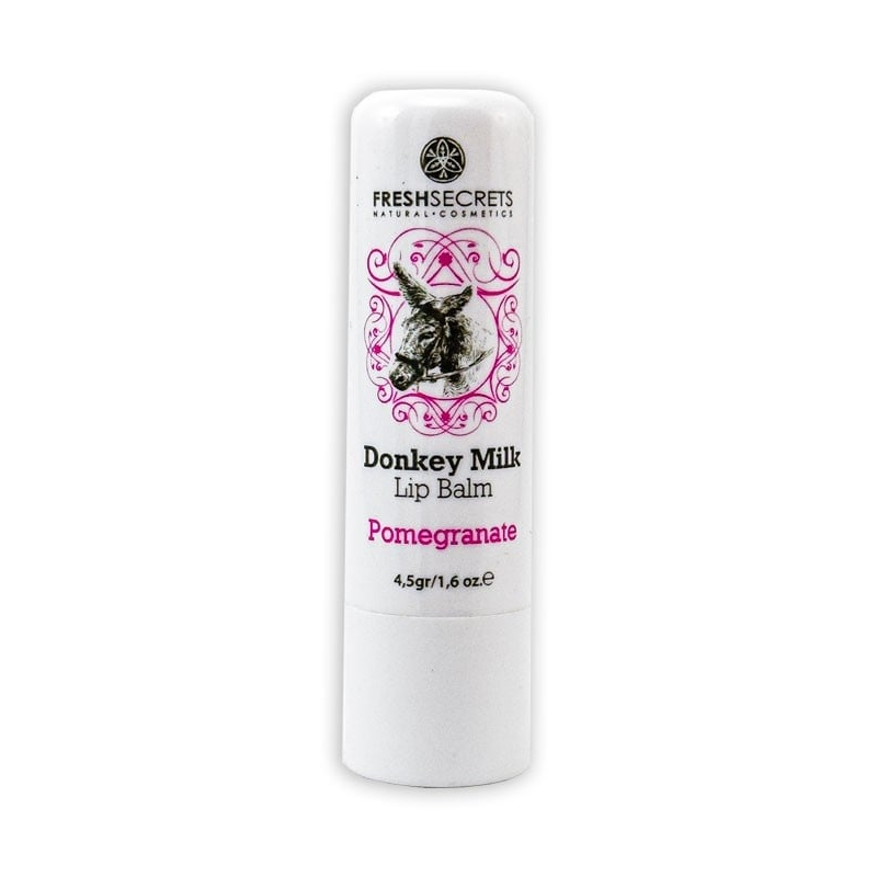 Balsam de buze cu lapte de magarita si rodie SPF30, 4.5g, Fresh Secrets