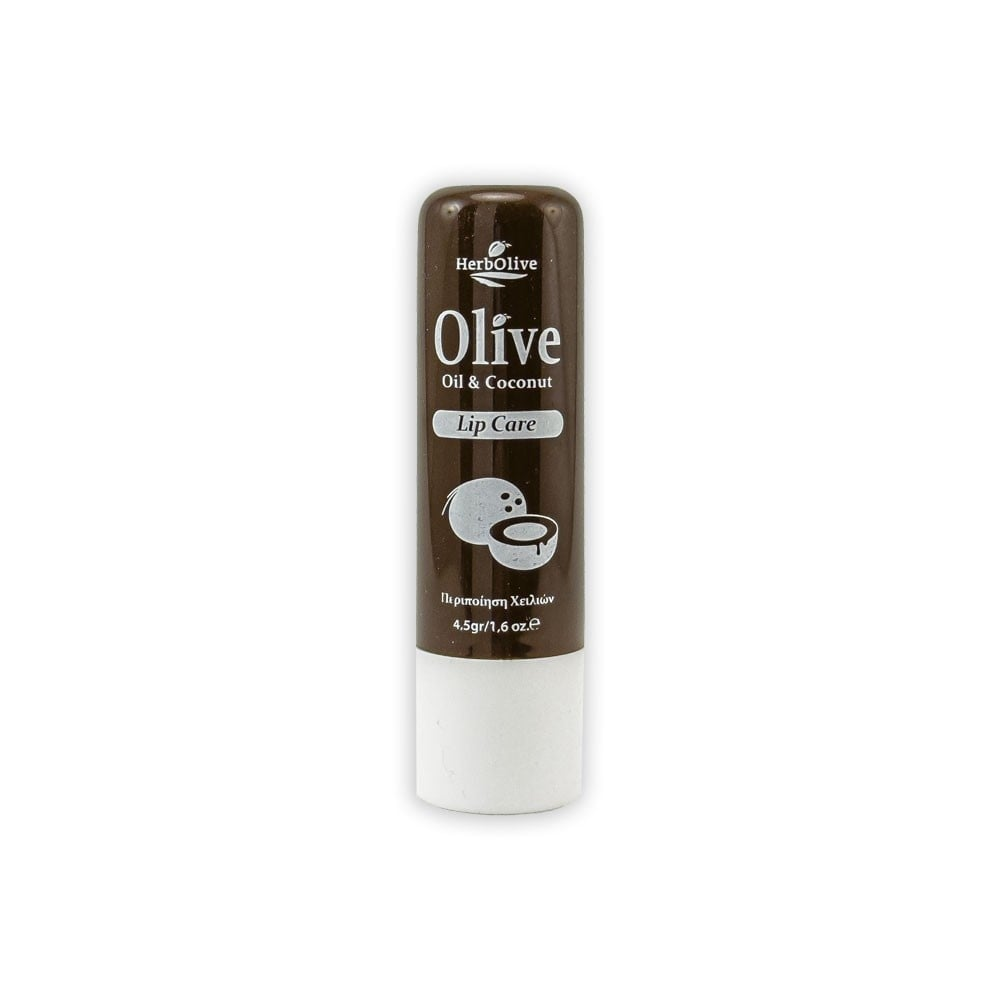 Balsam de buze cu ulei de masline si aroma de nuca de cocos, 4.5g, Herbolive