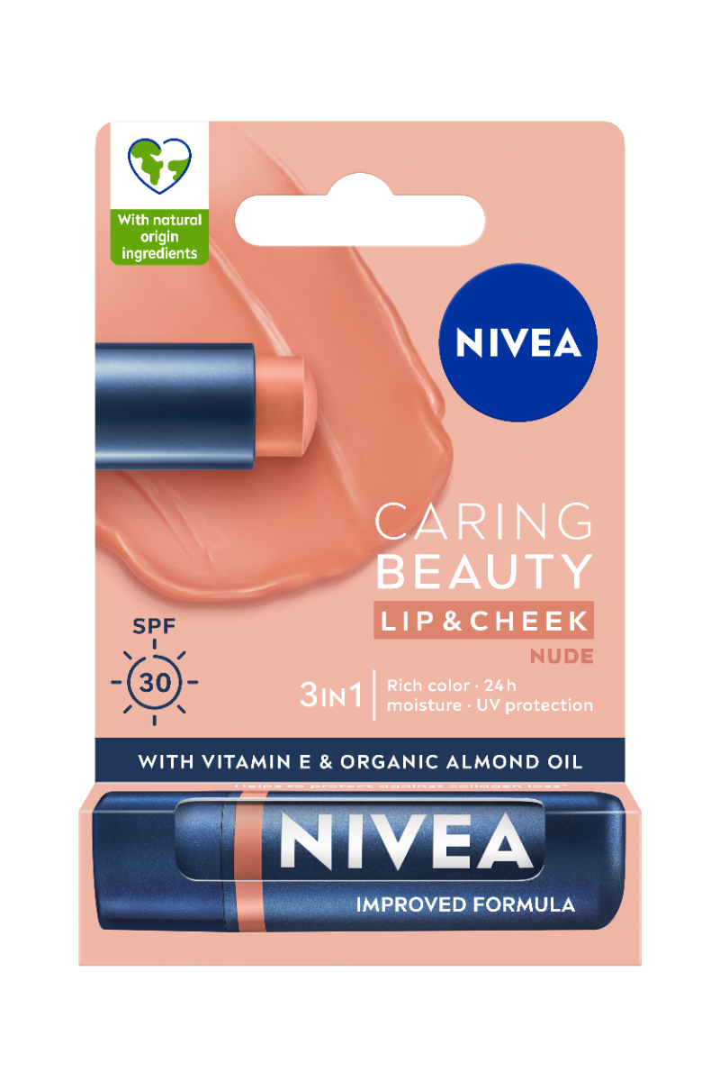 Balsam de buze Nude, 3.8g, Nivea