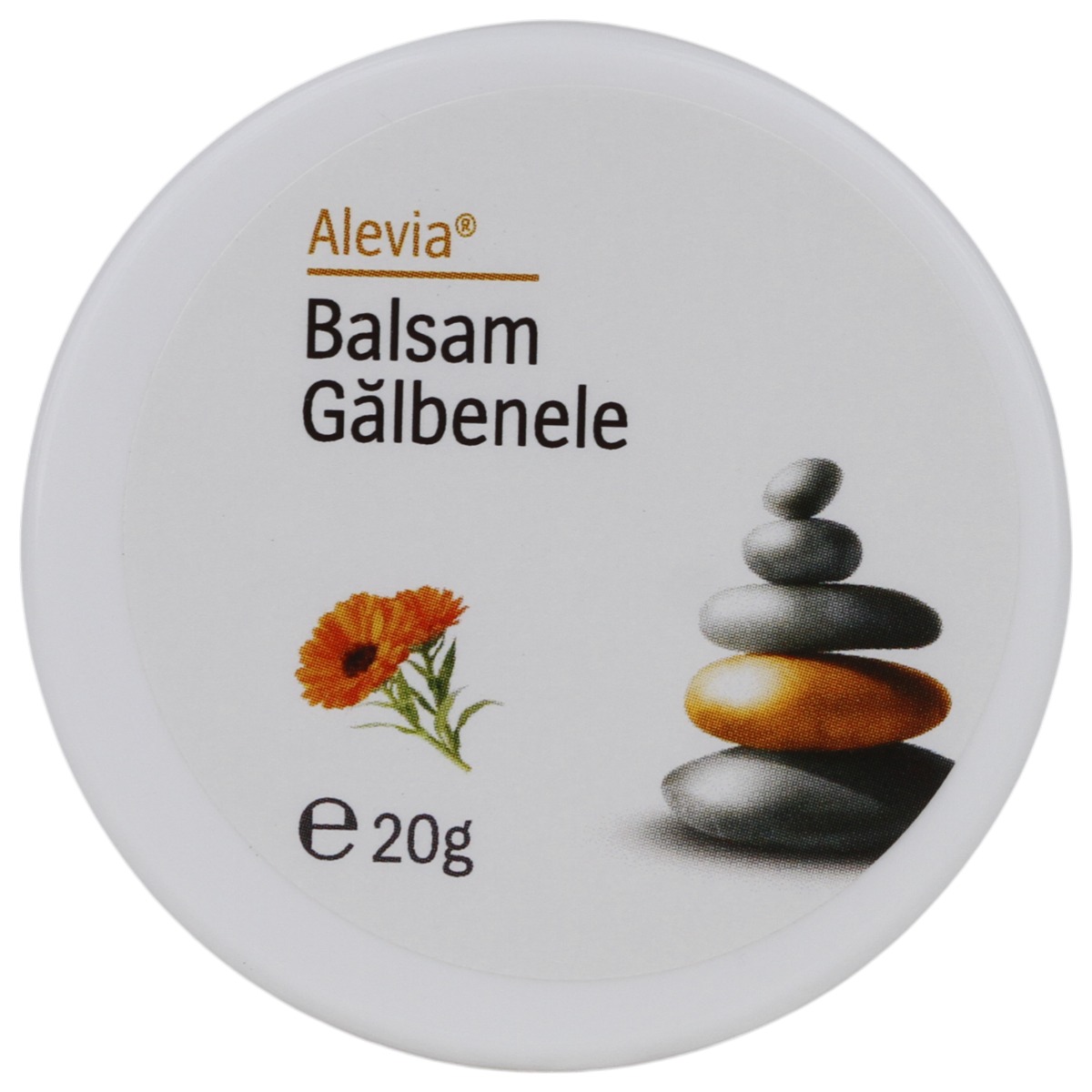 Balsam de galbenele Alevia 20 g - crema cu extract de galbenele pentru fata, rani si arsuri