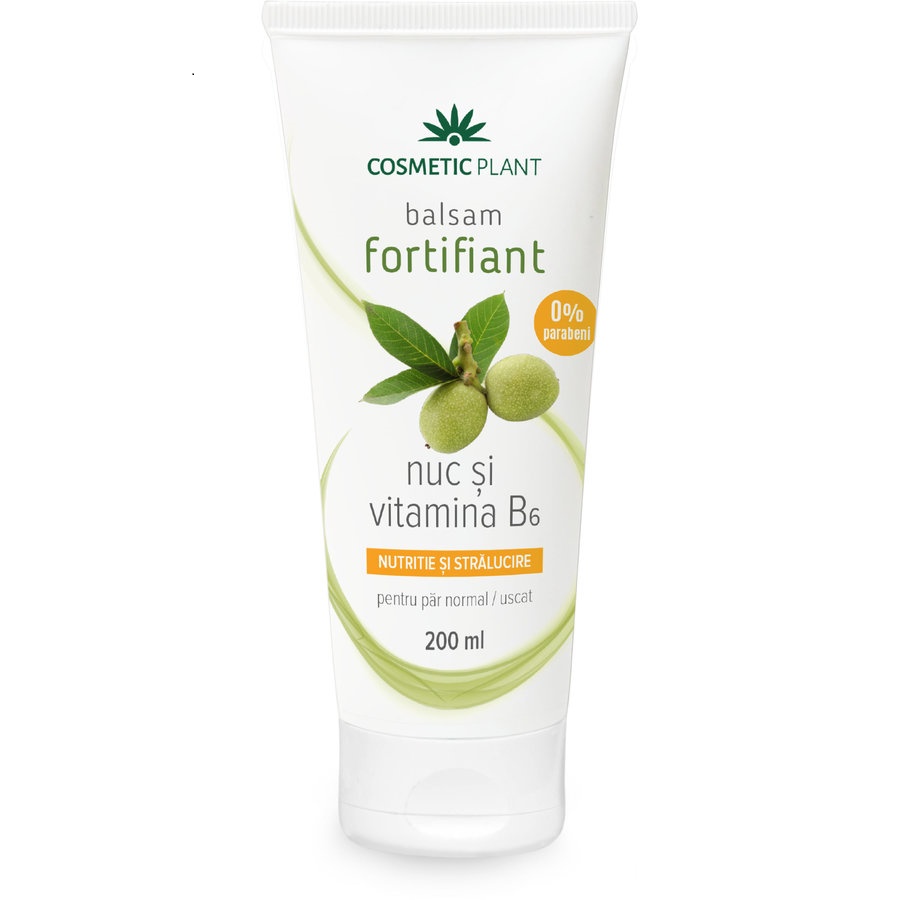 Balsam fortifiant pentru par cu nuc si vitamina B6, 200 ml, Cosmetic Plant