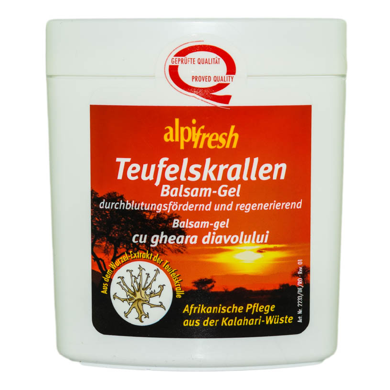 Balsam gel cu extract de Gheara Diavolului, 250 ml, Alpifresh