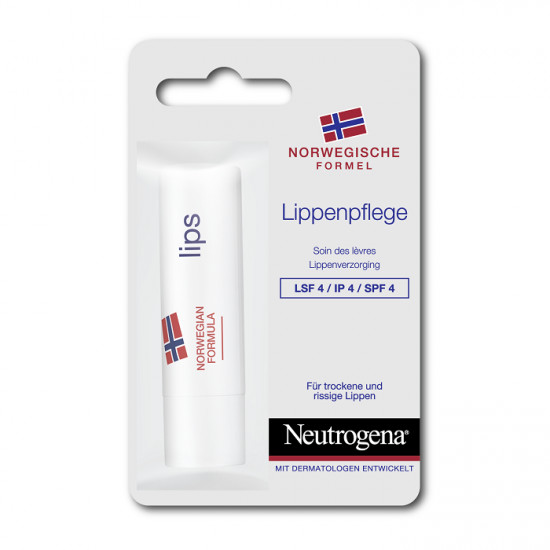 Balsam pentru buze uscate si crapate cu SPF 4, 4.8 g, Neutrogena