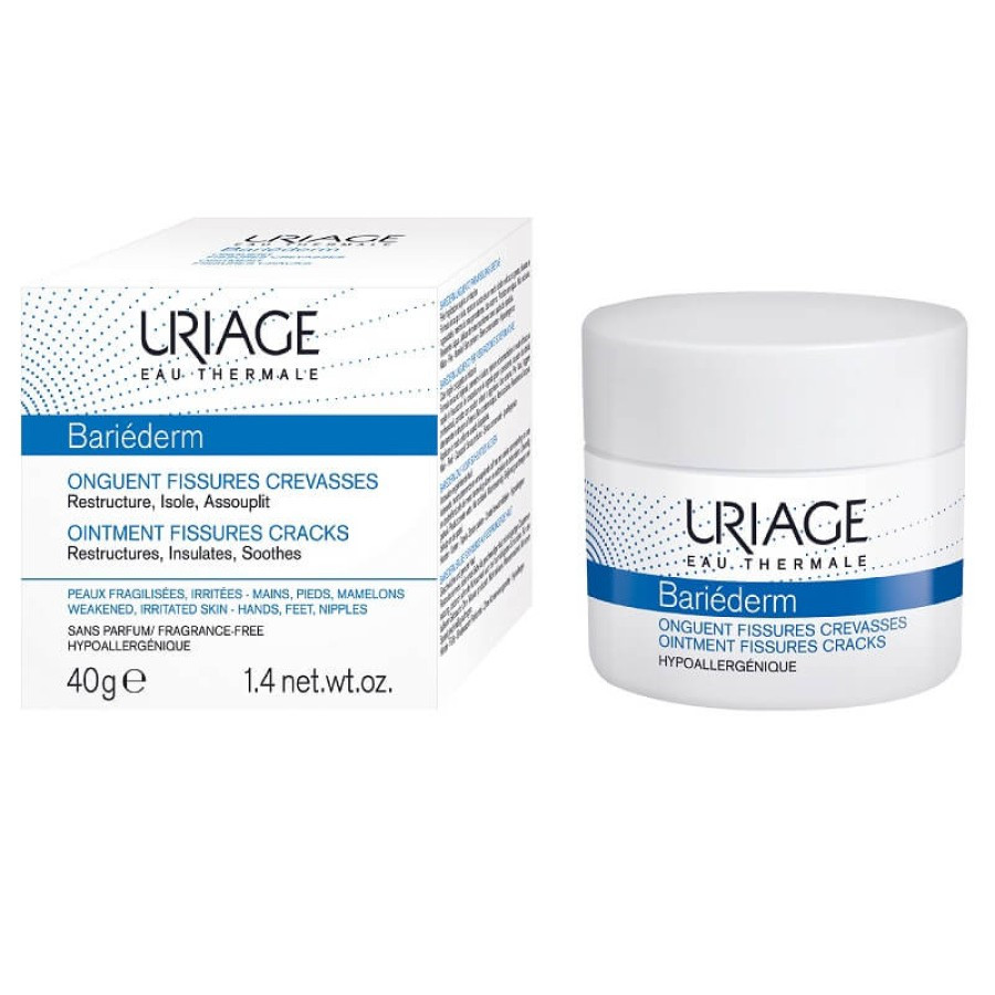 Balsam reparator Bariederm Fissures, 40 g, Uriage