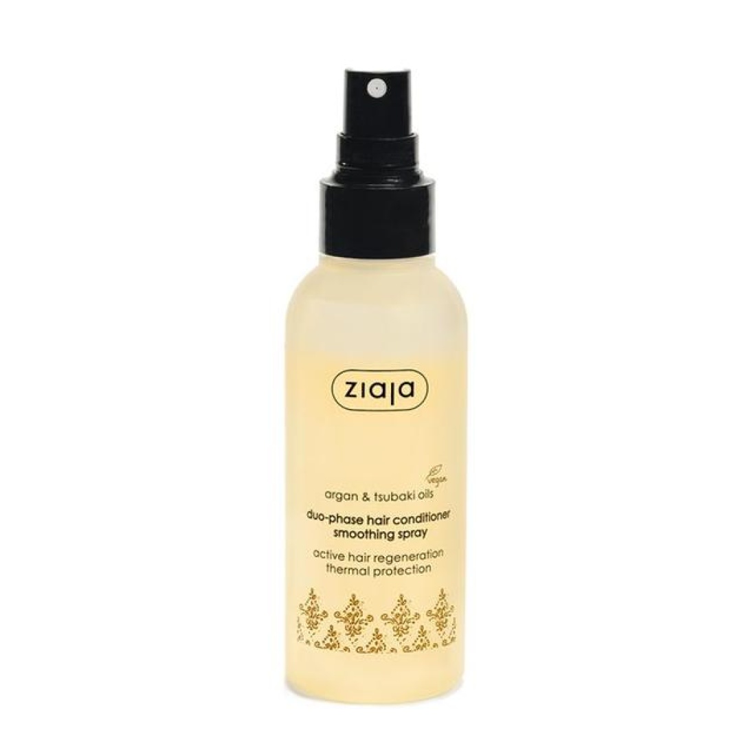 Balsam spray Argan duo-fazic fara clatire pentru netezire, 125ml, Ziaja