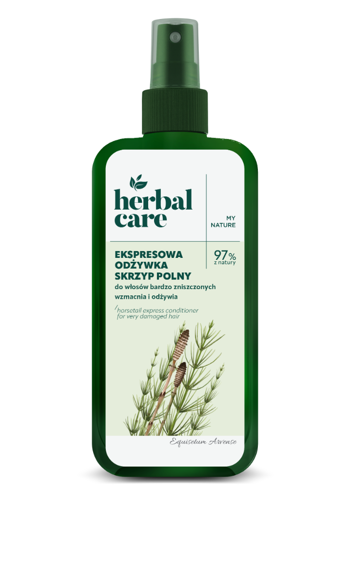 Balsam-spray fortifiant cu extract de coada calului pentru par deteriorat cu tendinta de cadere Herbal Care, 200ml, Farmona