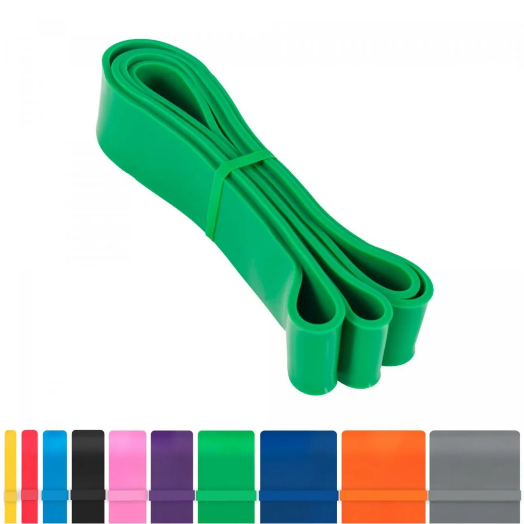 Banda din cauciuc pentru fitness verde, 1.5m, Vitallogistic