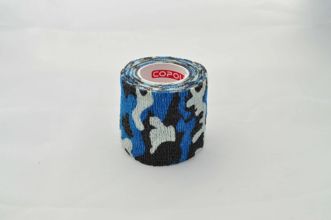 Bandaj autoadeziv 5cm x 4,5m, albastru camuflaj, Copoly