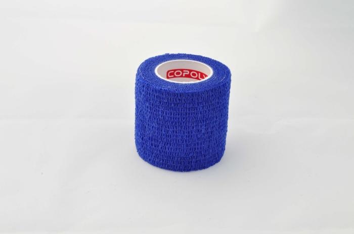 Bandaj autoadeziv 5cm x 4,5m, albastru, Copoly