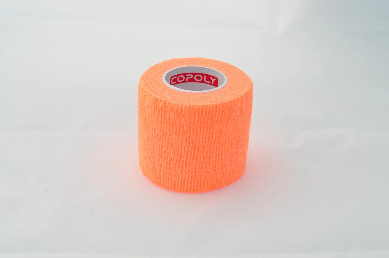 Bandaj autoadeziv 5cm x 4,5m, portocaliu, Copoly