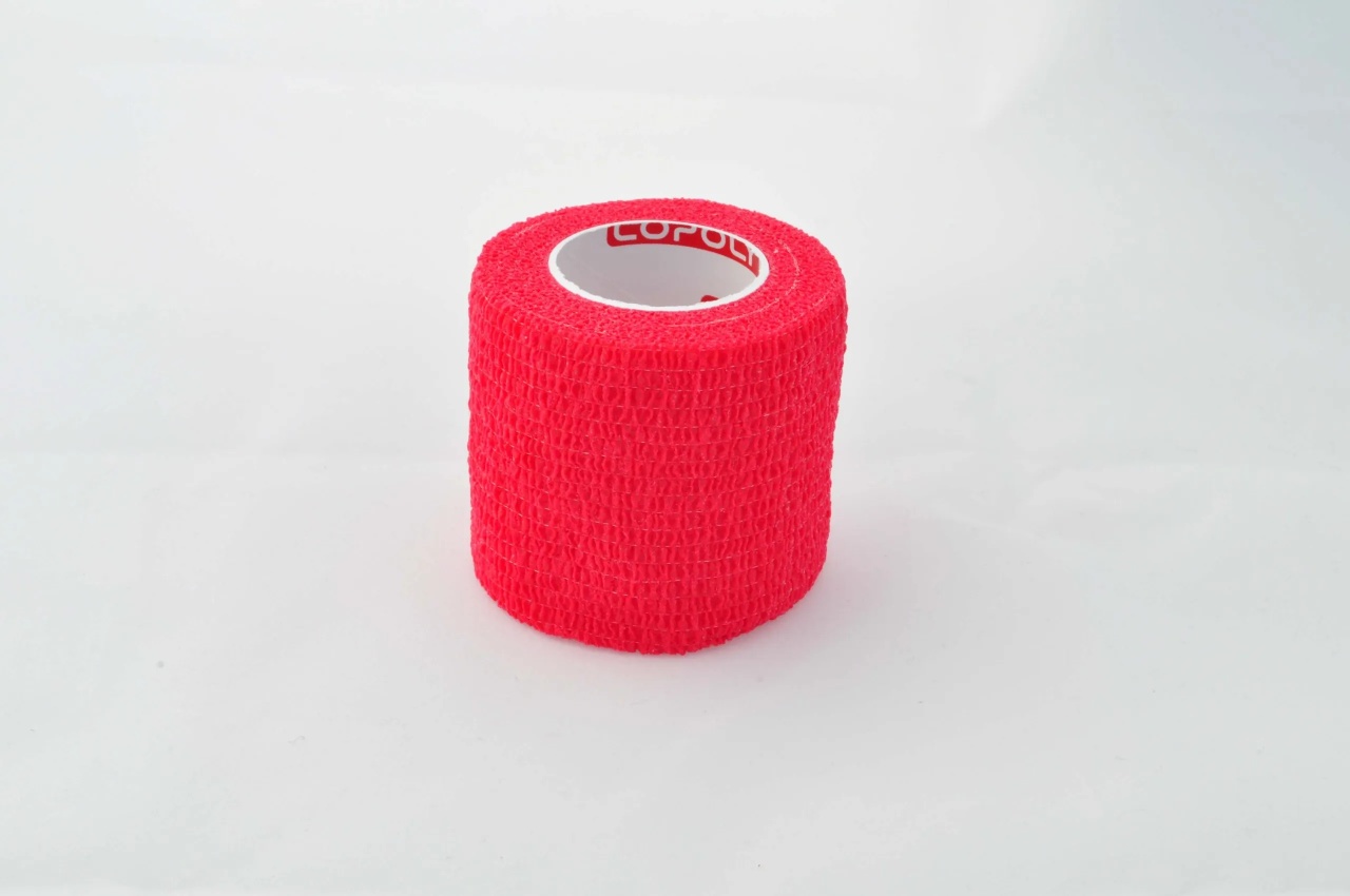 Bandaj autoadeziv 5cm x 4,5m, rosu, Copoly